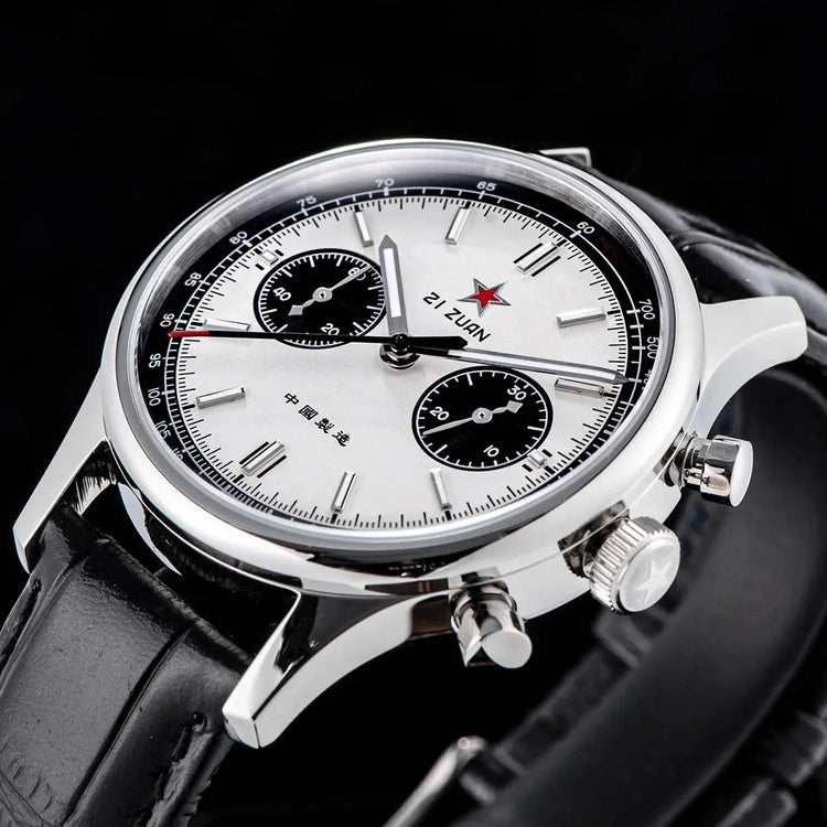 1963 Panda Pilot Chronograph Watch Air Force Sapphire - Inspirational Watches