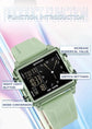 Square Dual Time Electronic Watch Waterproof Inspirational Watches