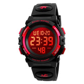 LED light Display Digital Alarm Clock 5Bar Waterproof Kids Sports Watch Inspirational Watches