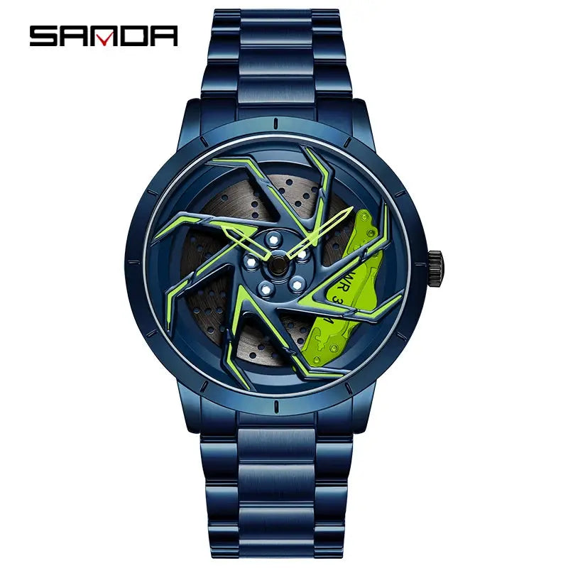 360 Degree Rotating Wheel Rim Dial Watch Inspirational Watches