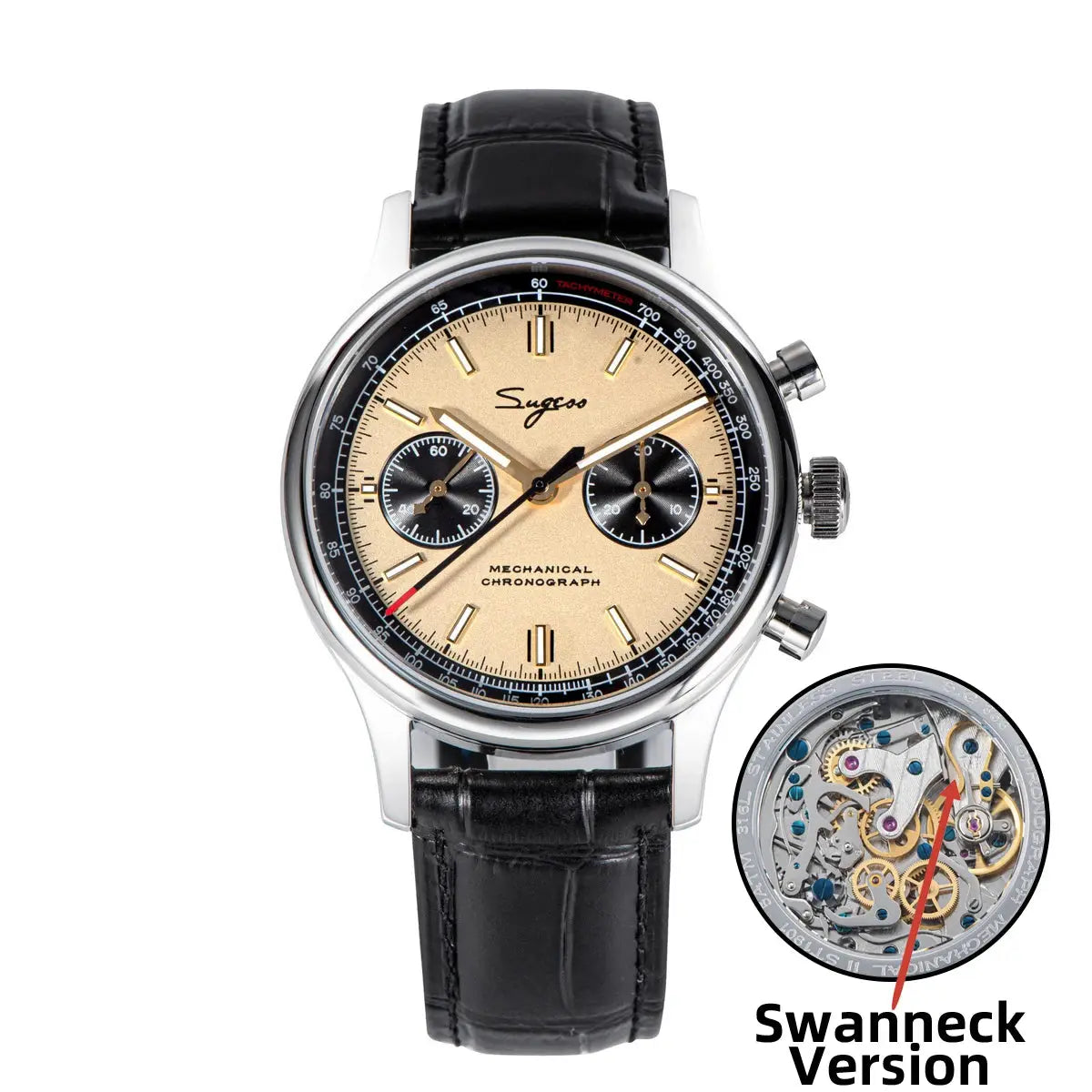 Chronograph Panda Wristwatch Air Force Sapphire Waterproof Inspirational Watches