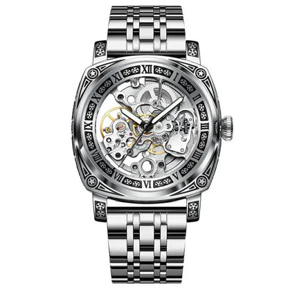 Skeleton Mechanical Engraved Watch Inspirational Watches