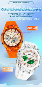 Fashion Electronic Watches Dual Display - Inspirational Watches