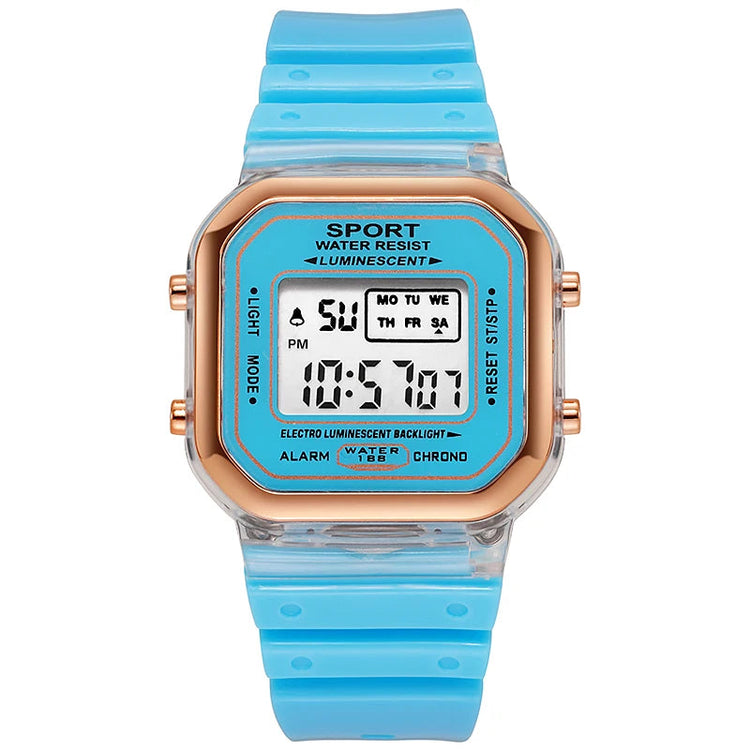 Multifunctional LED Digital Kids Sports Watch Inspirational Watches