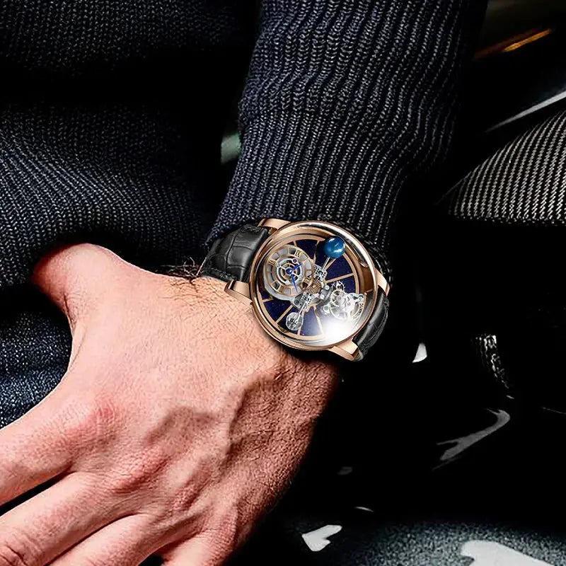 Diamond Tourbillion Astronomy waterproof Watch Inspirational Watches