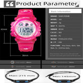 50M Waterproof LED Digital Kids Sports Watch Inspirational Watches