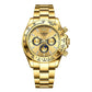 Automatic Watch with Ceramic Bezel Three Eyes Six Hands Waterproof Luminous - Inspirational Watches