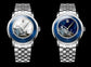 Original Painting Dial automatic Sapphire Crystal Glass Watch - Inspirational Watches