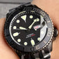 Domed Sapphire Glass NH36 Automatic Movement 200m Waterproof 120 Clicks Black Green Luminous Watch - Inspirational Watches