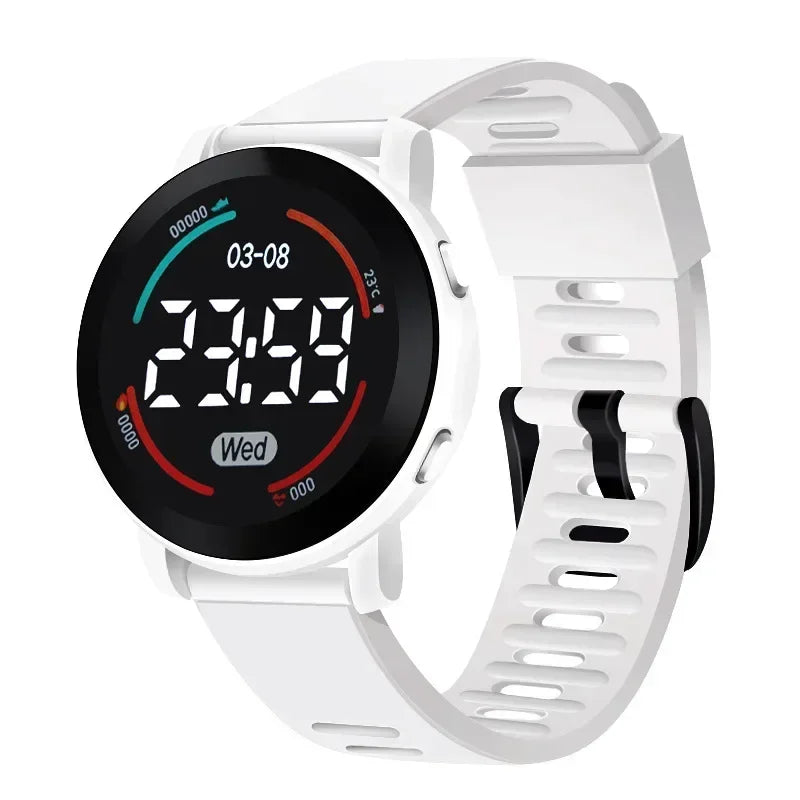 Waterproof LED Digital Luminous Kids Sports Watch Inspirational Watches
