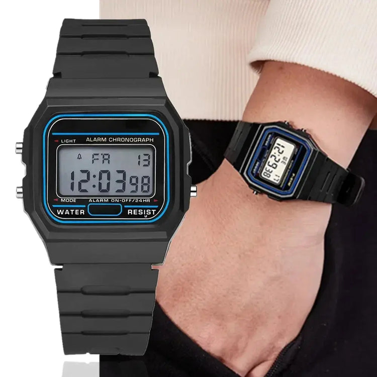 Minimalist Square LED Sports-style Men&