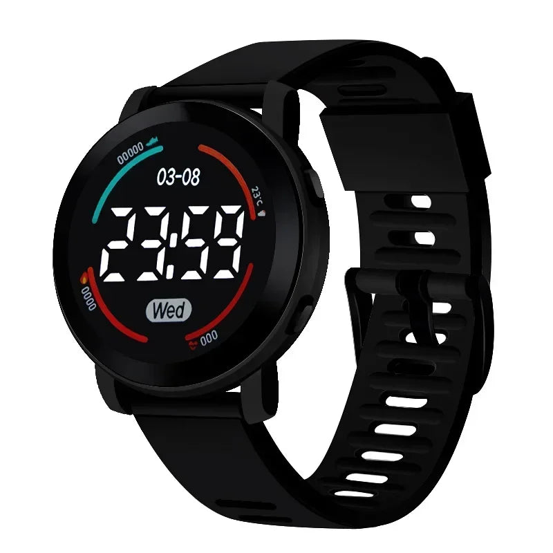 Waterproof LED Digital Luminous Kids Sports Watch Inspirational Watches