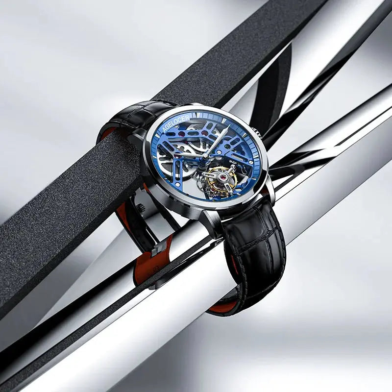 Tourbillon Luxury Skeleton Manual Mechanical Inspirational Watches