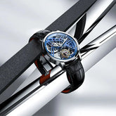 Tourbillon Luxury Skeleton Manual Mechanical Inspirational Watches