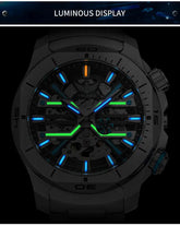 44mm Vintage Dial Luxury Sapphire Automatic Mechanical Waterproof Inspirational Watches