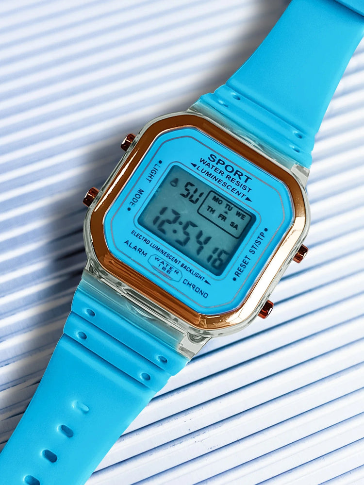 Multifunctional LED Digital Kids Sports Watch Inspirational Watches
