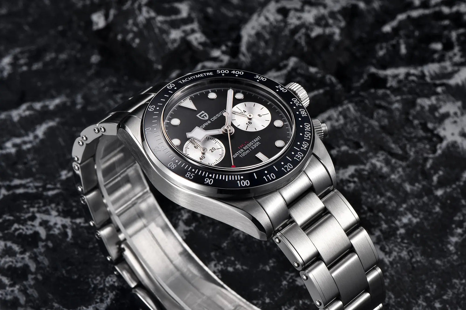 Panda Retro Sport Chronograph Luxury Quartz Watch For Men Sapphire mirror 10Bar Waterproof - Inspirational Watches