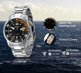 Automatic Dive Super Luminous Sapphire Swim Sport Mechanical Inspirational Watches