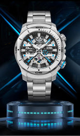 44mm Vintage Dial Luxury Sapphire Automatic Mechanical Waterproof Inspirational Watches