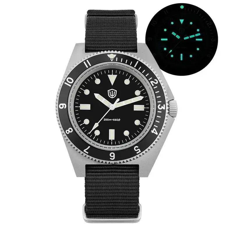 Dives Watch Quartz Movement Sapphire Crystal Inspirational Watches