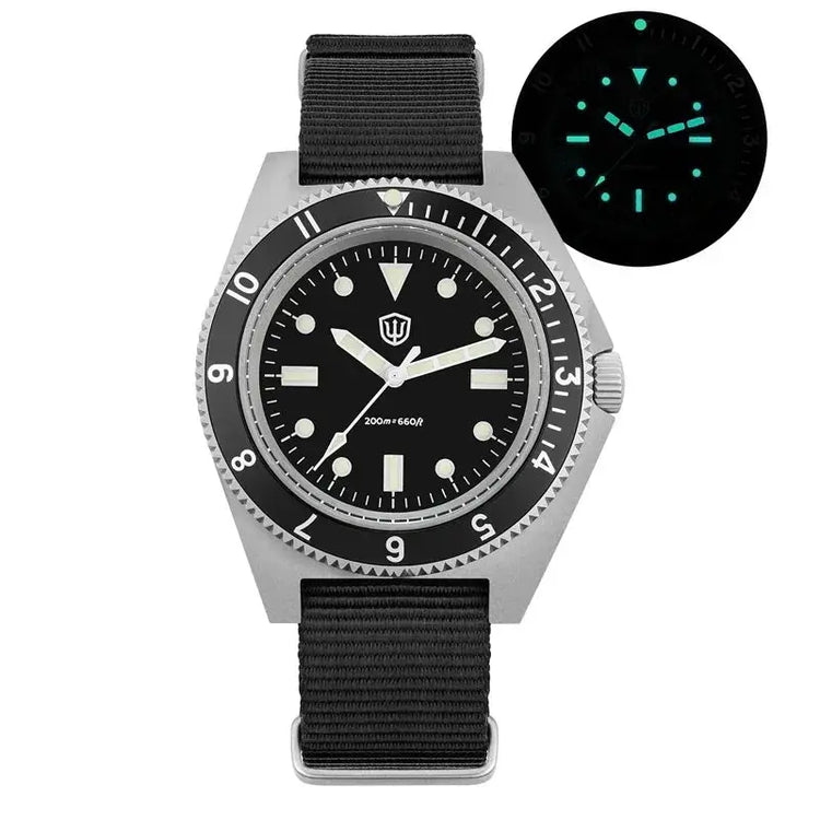 Dives Watch Quartz Movement Sapphire Crystal Inspirational Watches