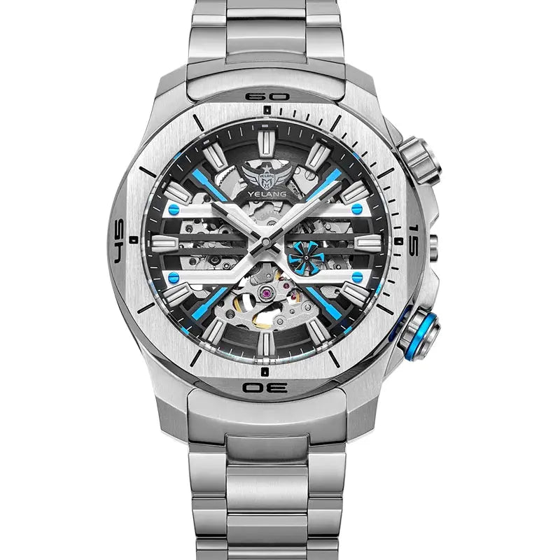 44mm Vintage Dial Luxury Sapphire Automatic Mechanical Waterproof Inspirational Watches