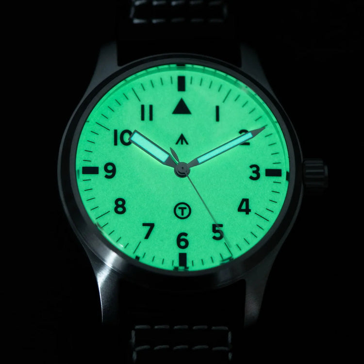 SEESTERN Watch Automatic Mechanical Wristwatches NH35 Movement Military Full Luminous Sapphire Crystal Waterproof Army Air Force Inspirational Watches