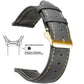 Vintage Quick-Release Genuine Leather Watch Strap
