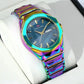 Geometric Stainless Steel Quartz Watch