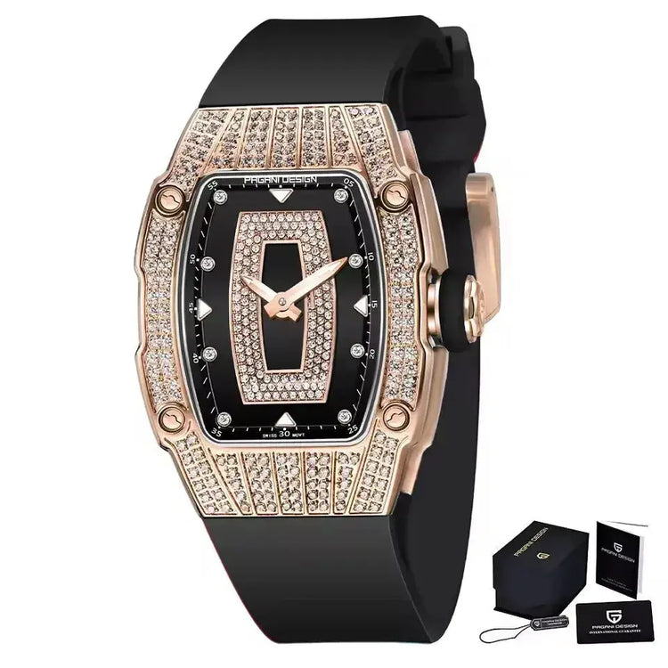 Fashion Women Creative Diamond Inlaid Waterproof Watches - Inspirational Watches