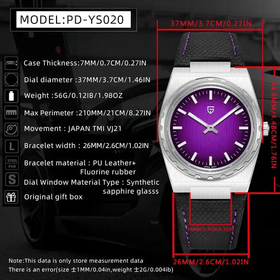 Stainless Steel Rubber Sapphire Crystal Waterproof 100m watch - Inspirational Watches