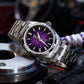 Watchdives WD0003C Quartz Watch VH31 Sweep Seconds Movement 38mm ice Crack Dial Sapphire Luminous 100m Waterproof Men Wristwatch Inspirational Watches