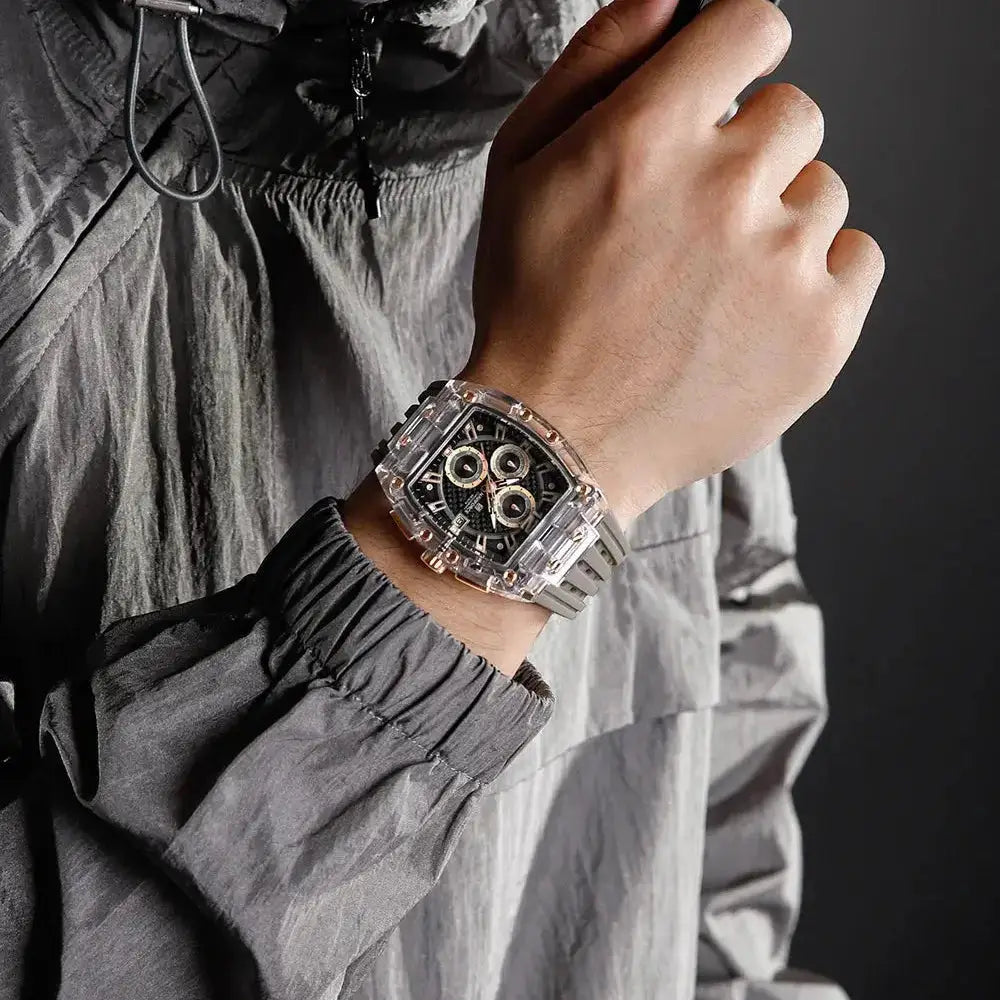 Transparent Tonneau Chronograph Watch Inspirational Watches