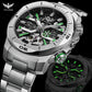 44mm Vintage Dial Luxury Sapphire Automatic Mechanical Waterproof Inspirational Watches