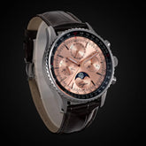 Moon phase Pilot Chronograph Mechanical Tianjin ST1908 Movement Inspirational Watches