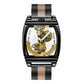 Transparent Automatic Mechanical Watch Men Steampunk Bridge Skeleton Luxury Gear Self Winding Inspirational Watches