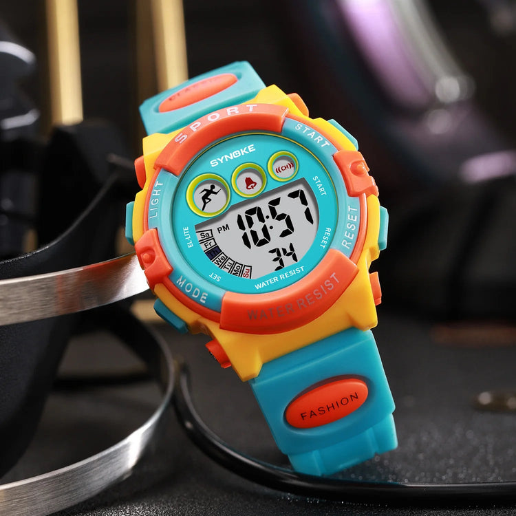 50M Waterproof Luminous LED Digital for Kids Watch Inspirational Watches