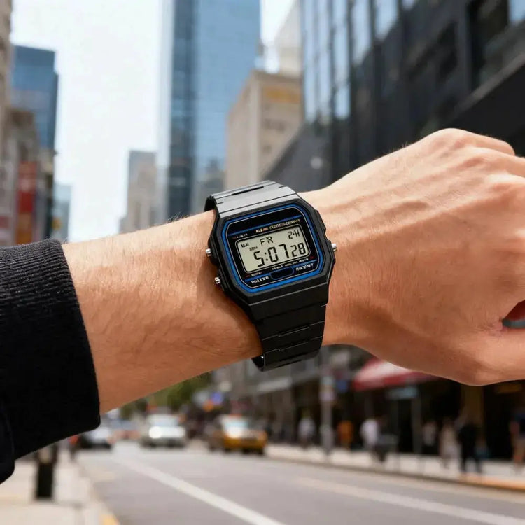 Minimalist Square LED Sports-style Men&