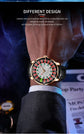 Design Automatic Mechanical Watch Movement Rotating Dial Roulette Watch - Inspirational Watches