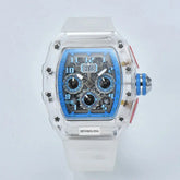 six-pin multi-functional running second engraving hollow quartz watch - Inspirational Watches