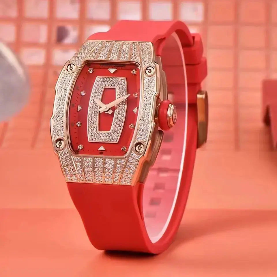Fashion Women Creative Diamond Inlaid Waterproof Watches - Inspirational Watches