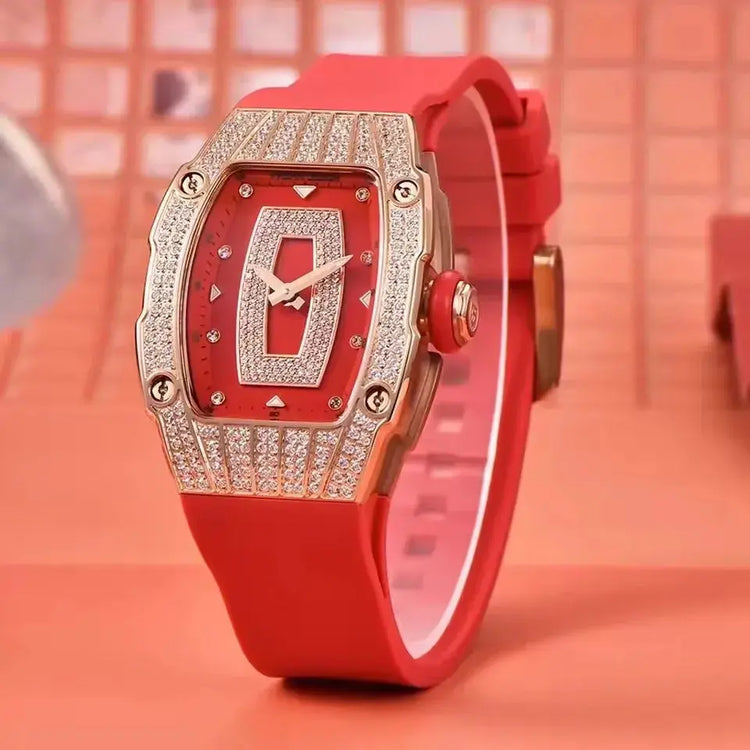 Fashion Women Creative Diamond Inlaid Waterproof Watches - Inspirational Watches