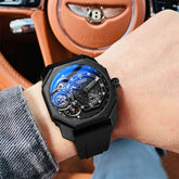 Mens Skeleton Dial Sport Mechanical Watches For Men Luxury Brand Pagani Designs Watch Waterproof Quartz Wristwatch Montre Homme Inspirational Watches