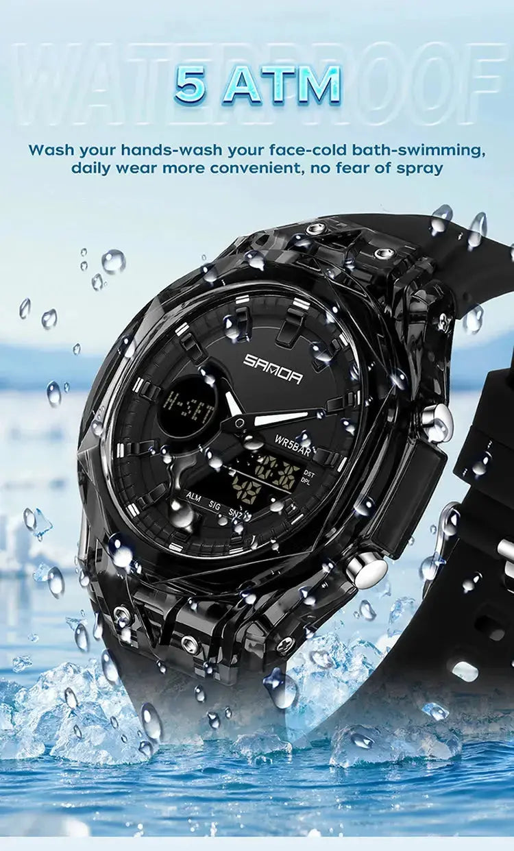 Fashion Electronic Watches Dual Display - Inspirational Watches