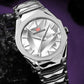 Geometric Stainless Steel Quartz Watch