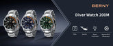 Automatic Dive Super Luminous Sapphire Swim Sport Mechanical Inspirational Watches