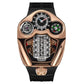 Engine-Inspired Swiss Quartz Watch