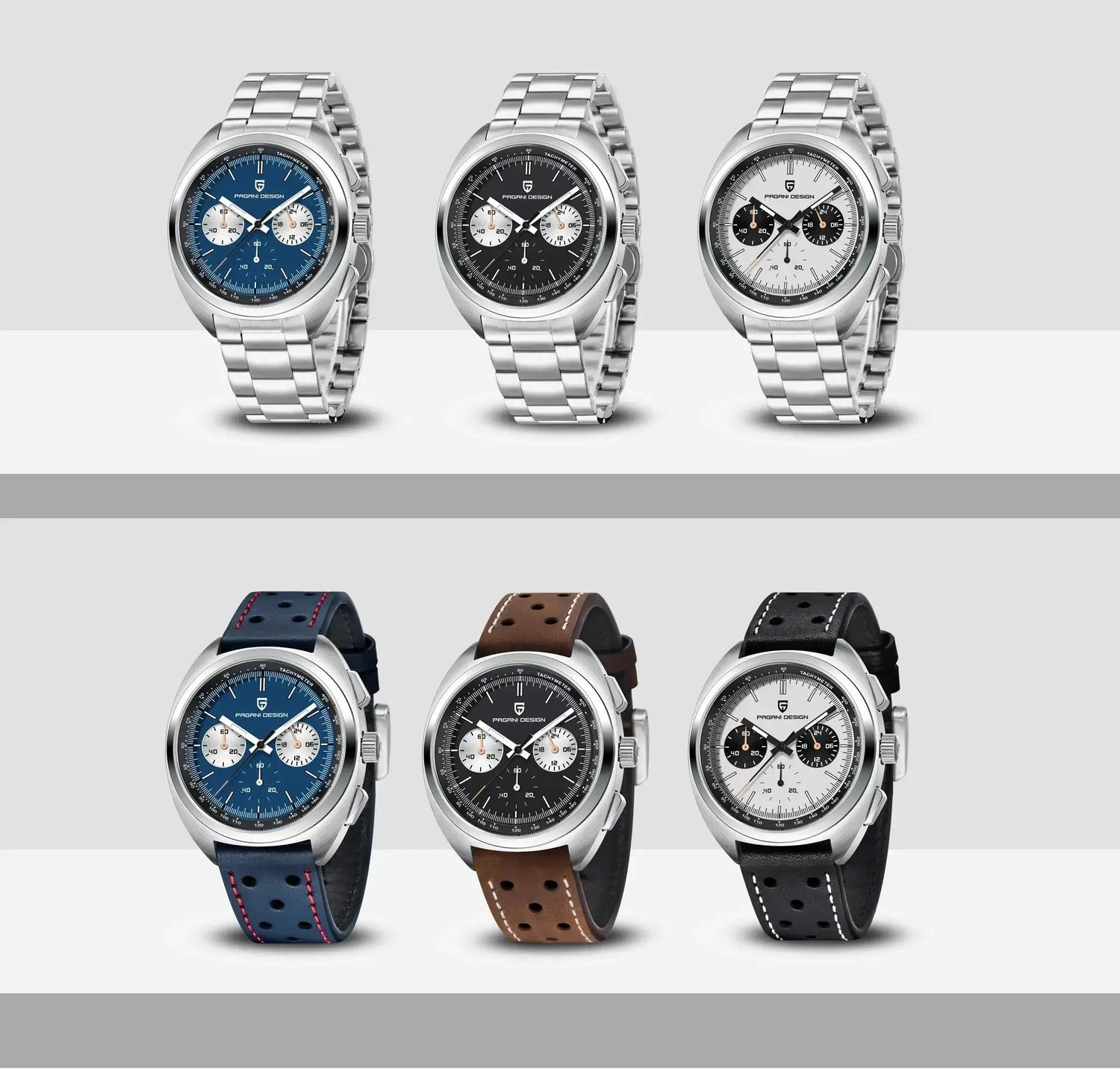 Luxury 40mm Stainless Steel Sports Watch with Chronograph - Inspirational Watches
