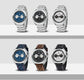 Luxury 40mm Stainless Steel Sports Watch with Chronograph - Inspirational Watches