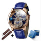 Relogio PINDU Fixed Roulette Watch Latest Design Quartz Watch Men Waterproof Leather Man Wristwatch Upgraded Version Inspirational Watches